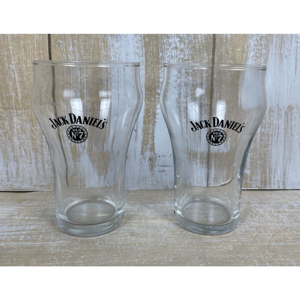 2 Jack Daniel’s Old No. 7 Style Libbey Fountain Glasses